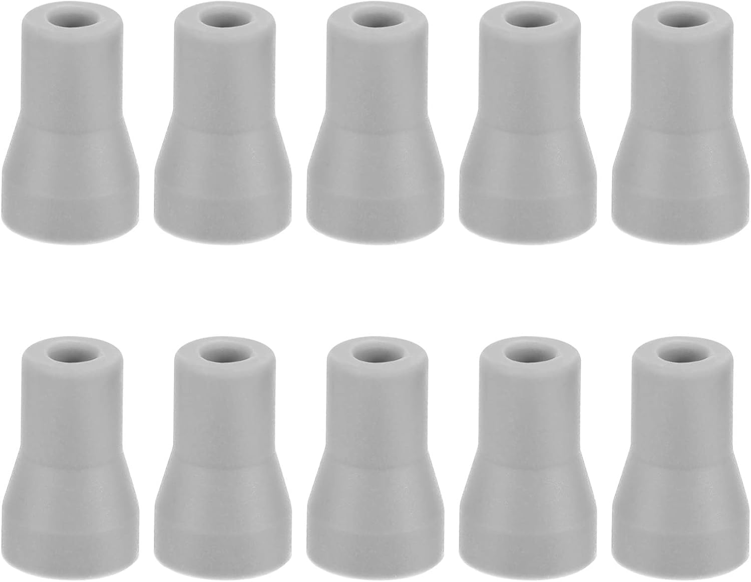 Niltracy Multicolor Dental Oral Saliva Ejector Replacement Rubber Valve Snap Tip Adapter For Dentist Surgical Suction Tips 10Pcs (Grey)
