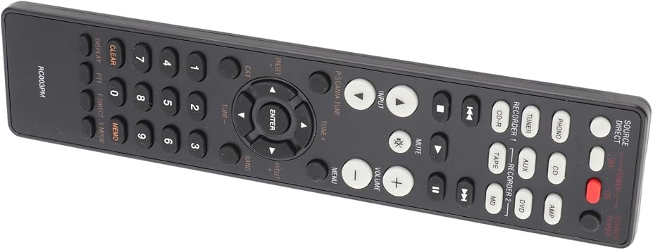 Marantz remote control, compact universal amplifier remote with intuitive layout, compatible remote for hi-fi audio systems, for home office meeting room use