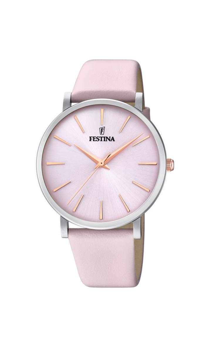 FestinaReloj Analógico para Mujer de Cuarzo con Correa en Cuero F20371/2