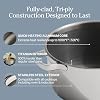 Our Place Titanium Perfect Pot Pro | 6.75 Qt Stock Pot with Lid & Silicone Spoon | PFAS-Free Nonstick, Fully-Clad Tri-Ply Stainless Steel & Aluminum | Induction & Oven-Safe up to 1000°F | Chrome #3