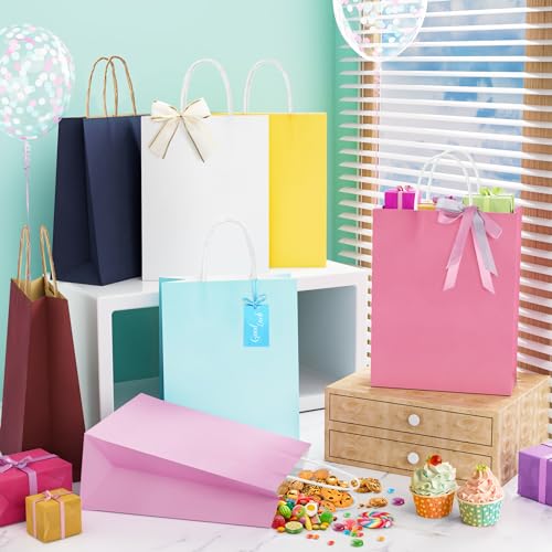20 Pcs Paper Party Bags with Twist Handles - Image 3
