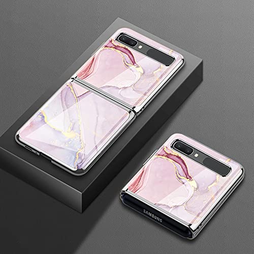Custodia® 9H hartowane witraż etui chroni przed zadrapaniami kompatybilne z Samsung Galaxy Z Flip 5G/Samsung Galaxy Z Flip (121)