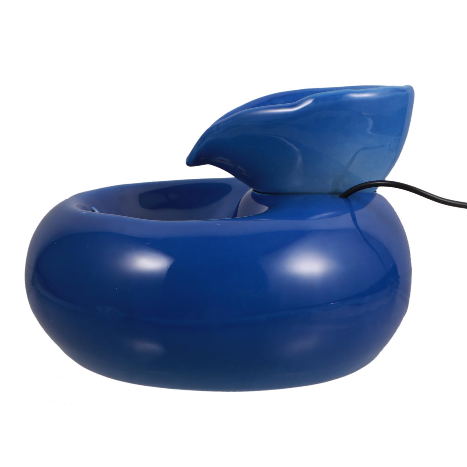 Automatischer Katzenbrunnen mit USB Anschluss, Keramik Blau