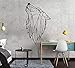 Ajcwhml Estilo nórdico Arte Geométrico Lobo Vinilo Etiqueta de La Pared para la Sala de Estar Decoración calcomanías Dormitorio Decoración Tatuajes de Pared Mural Wallpaper 43cx70cm