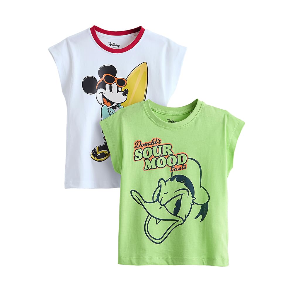 Hopscotch 2-Pack Mickey and Donald Cotton T-Shirts (6-7 Years) - Review, Price and Buying Guide