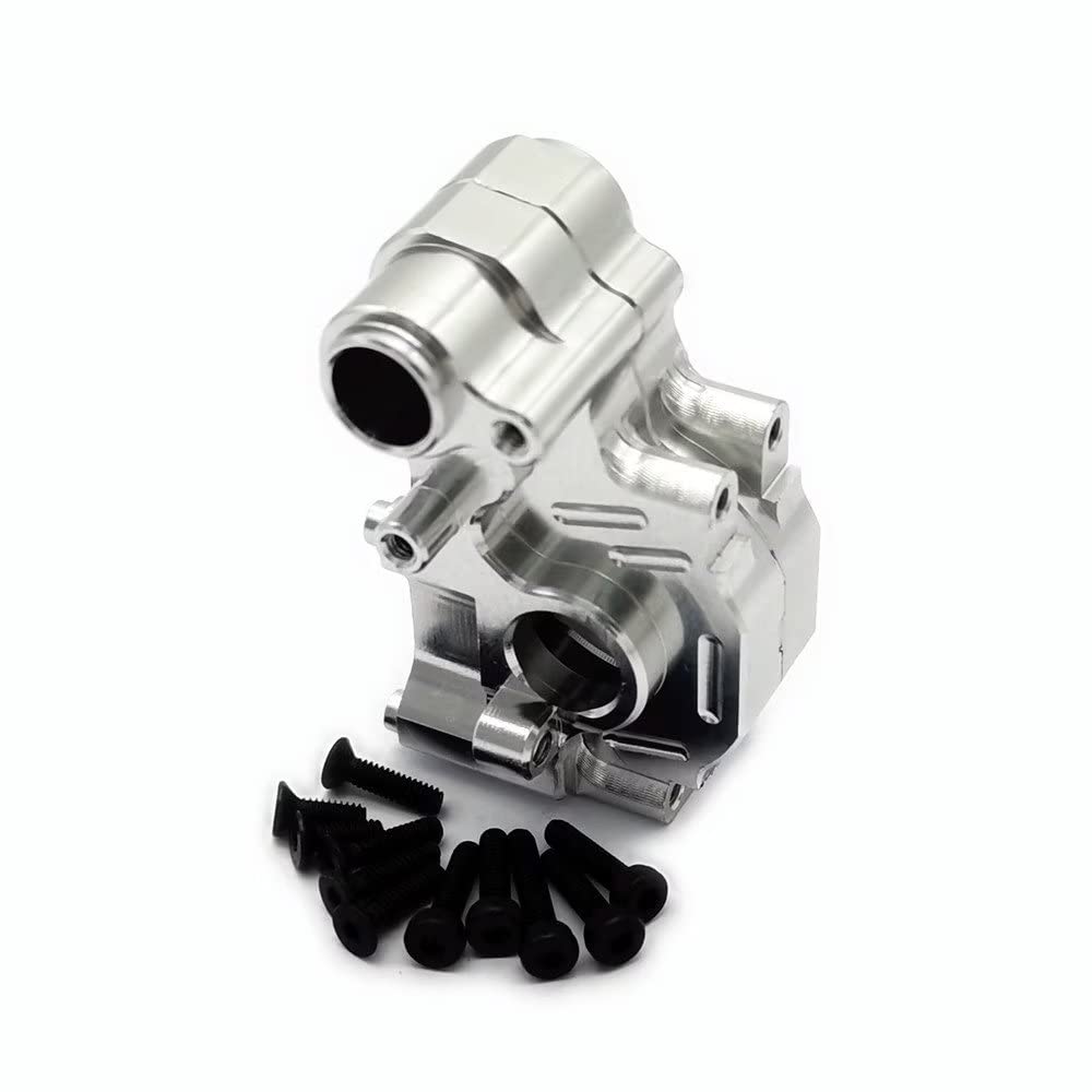 Aluminum Rear Transmission Case Gear Box for Losi Mini-T 2.0 LOS212017 Silver