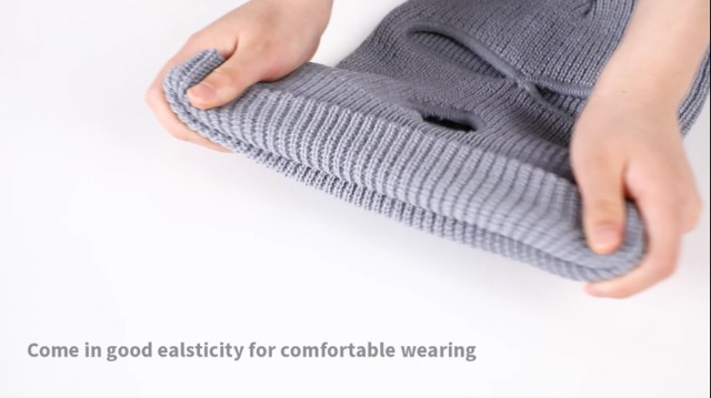 SATINIOR 2-Hole Knitted Full Face Cover Ski Neck Gaiter, Winter Balaclava Warm Knit Beanie for Outdoor Sports - Image 8