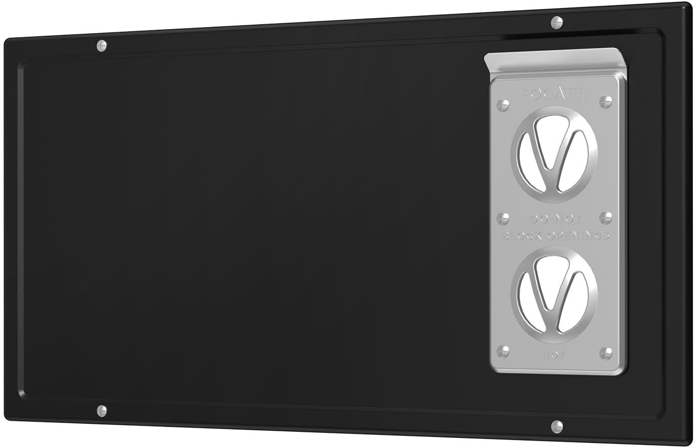 FOGATTI Waterproof Dustproof Furnace Door for RV 20.6 x 10.5 Inch Furnace Replacement Access Panel (Black)