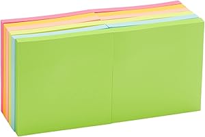 Assorted Colors Square Sticky Notes