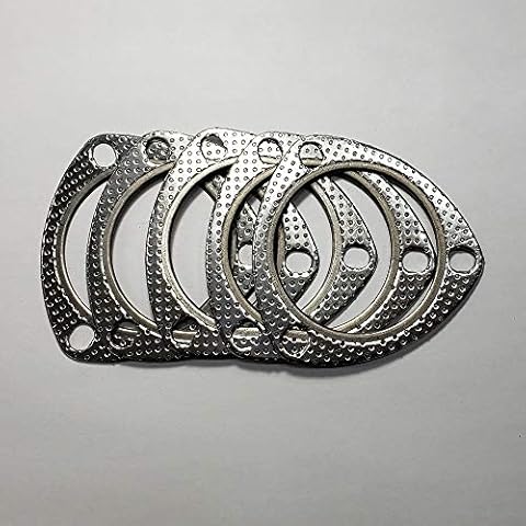 2.5" 3 Bolt MLSG High Temp Exhaust Gasket w/SS Fire Ring (Qty 5) Cover