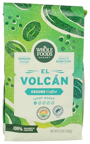 Whole Foods El Volcan Light Roast Ground Coffee 12oz