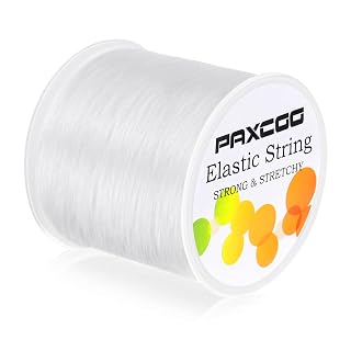 Paxcoo Elastic Bracelet String Cord Stretch Bead Cord for Jewelry Making and Bracelets Making - Amazon product rated Grade A