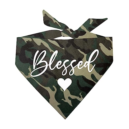 Blessed Thanksgiving Dog Bandana (Camo, OS 277)