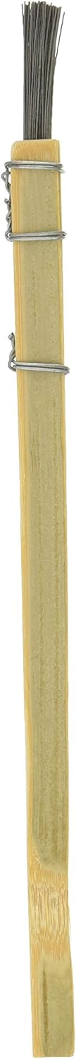 TRUSCO FB-1 Brush Shaped Brush, Bamboo Handle, Wire, Wire Diameter 0.01 inches (0.3 mm)