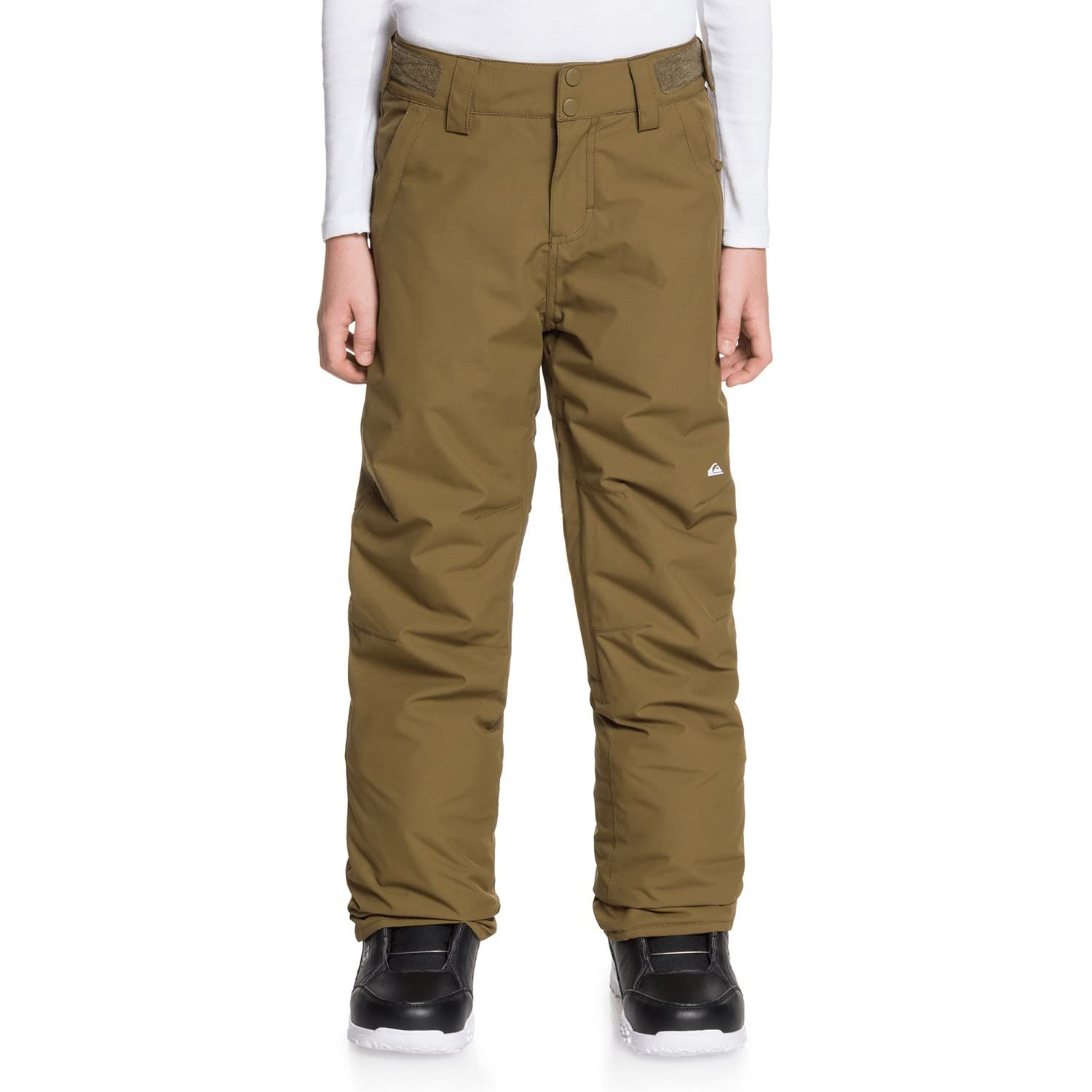 Quiksilver Estate Snowboard Pants Kids Sz M (12) Military Olive