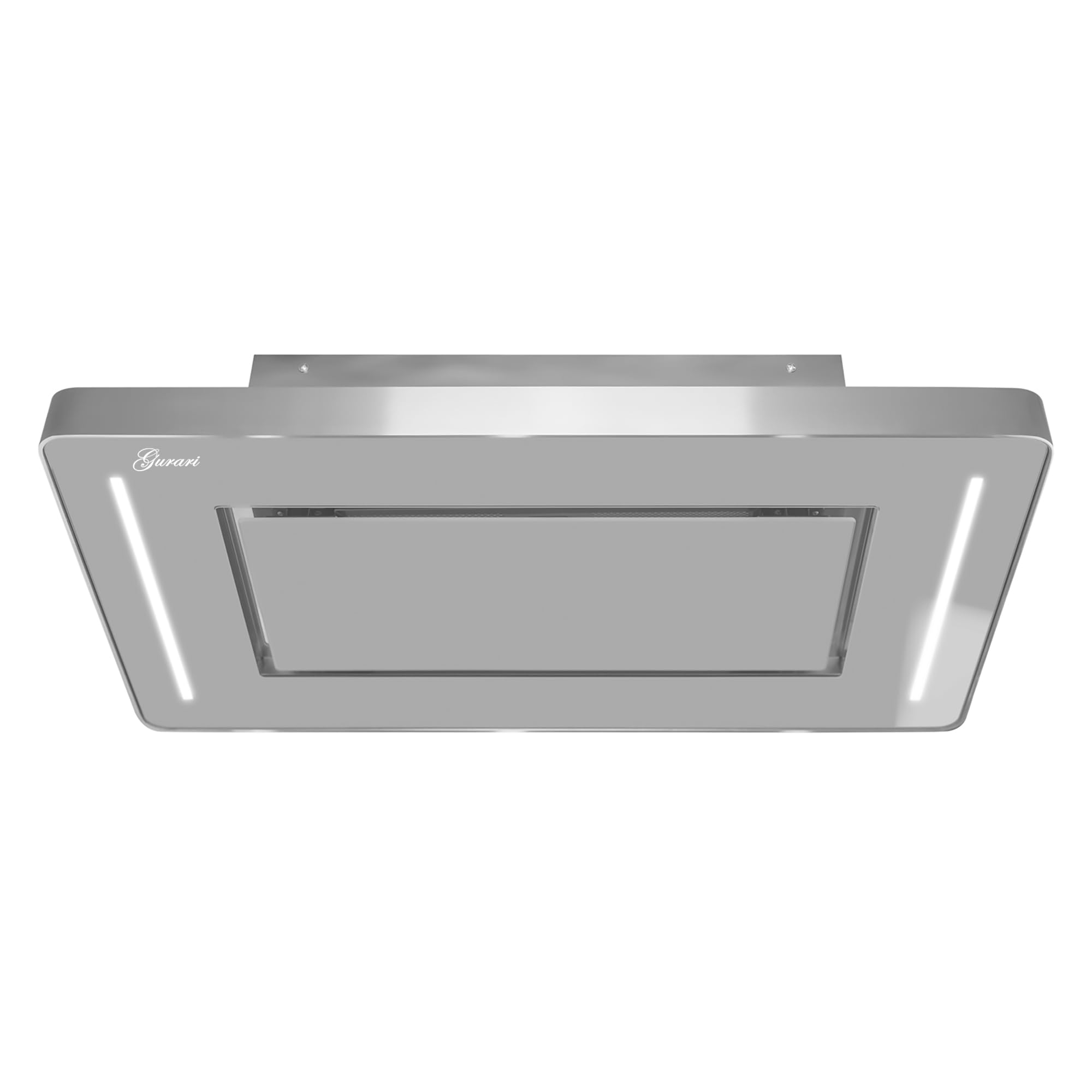 Gurari GCH 790 IS Diamond okap sufitowy obieg 90 cm okap kuchenny 850 m³/h design ze stali nierdzewnej
