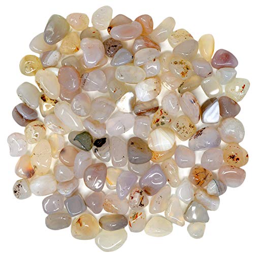 fengshuisale 1Ib Multi Color Tumbled Stone Gemstone Crystal Healing Rock Wiccan Supplies Natural Crushed Stones (mix2)