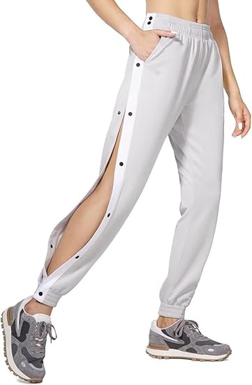 Pantalon De Rééducation Pour Femme Avec Boutonnière Latérale - Long Pantalon De Jogging- Taille élastique - Ouverture Latérale - Pantalon De Sport Unisexe - Pantalon De Survêtement - Pantalon De