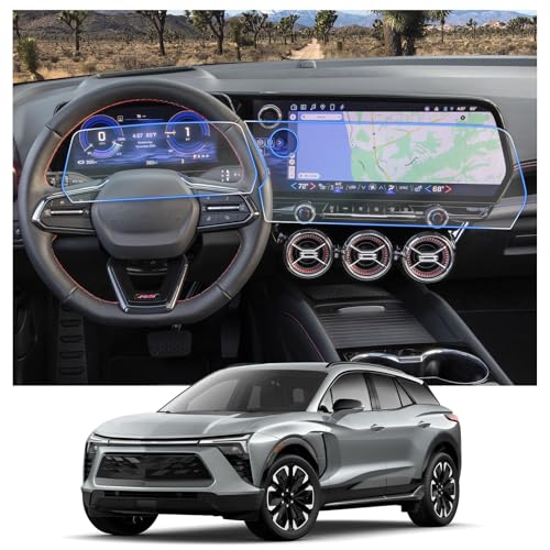 CDEFG 4PCS for 2024 2025 Chevy Blazer EV/ 2024 2025 Chevrolet Traverse/ 2024 2025 Equinox EV Screen Protector for 2024 2025 Blazer EV/Traverse/Equinox EV Accessories HD Clear