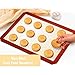 Wildone Baking Sheet with Silicone Mat Set, Stainless Steel Cookie Pan with Baking Mat, Size 16 x 12 x 1 Inch, Set of 4-2 Sheets + 2 Mats