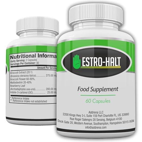 Estro-Halt- Advanced Estrogen Balance Support for Men & Women | Natural Indole-3-Carbinol & Broccoli Extract for Healthy Estrogen Metabolism