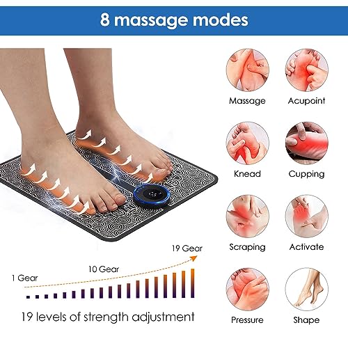 Masajeador de pies StepNura con 8 modos y 19 niveles miniatura 2