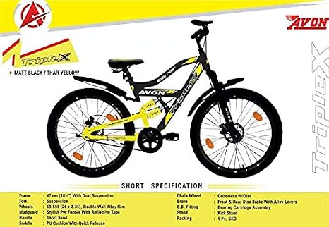 Avon TRIPLEX 26T Triple Shocker Bike 