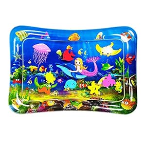 Watermat baby met water gevulde speelmat waterspeelmat speelgoed opblaasbare baby buiktijd mat 70 x 50 cm voor baby…