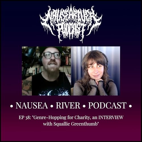 Page de couverture de EP 38: "Genre-Hopping for Charity, an INTERVIEW with Squallie Greenthumb"
