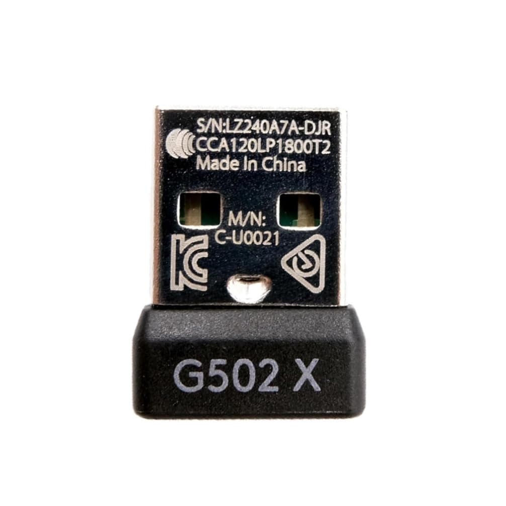Receptor de mouse USB para Logi-tech G502X/G502X Plus Lightspeed Wireless Gaming Mouse Receptor Adaptador de repuesto