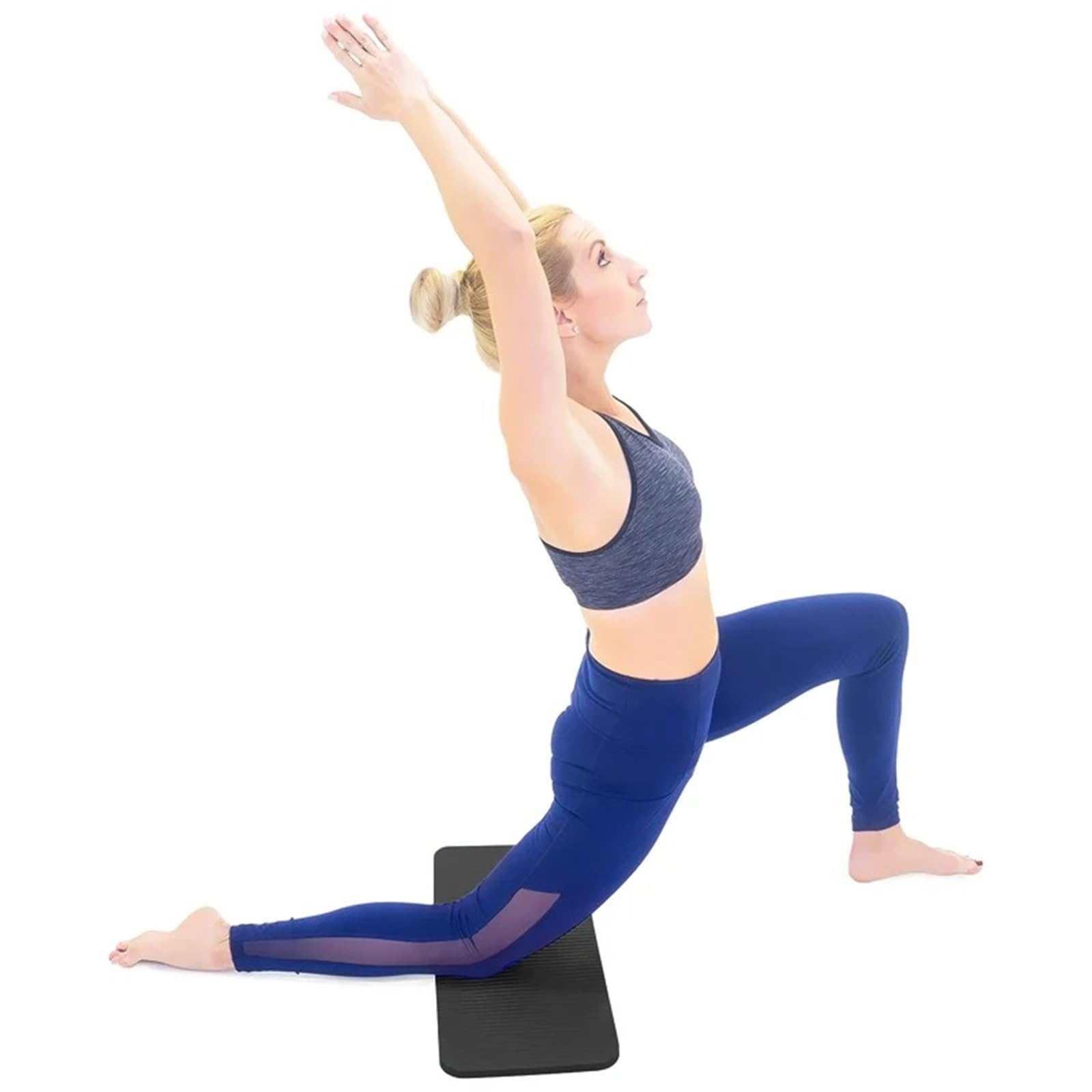 Mata do jogi 60 cm * 25 cm * 1,5 cm fitness wygodne antypoślizgowe ochraniacze na łokcie kolana odpowiednie do pilatesu gimnastyki