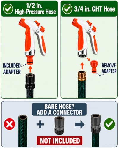 Garden Hose Nozzle with Soap Dispense DROPS TO (works on 3.5 ounces) - image 3