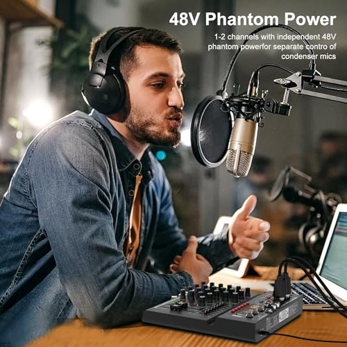 Professional Audio Mixer Bluetooth Enabled