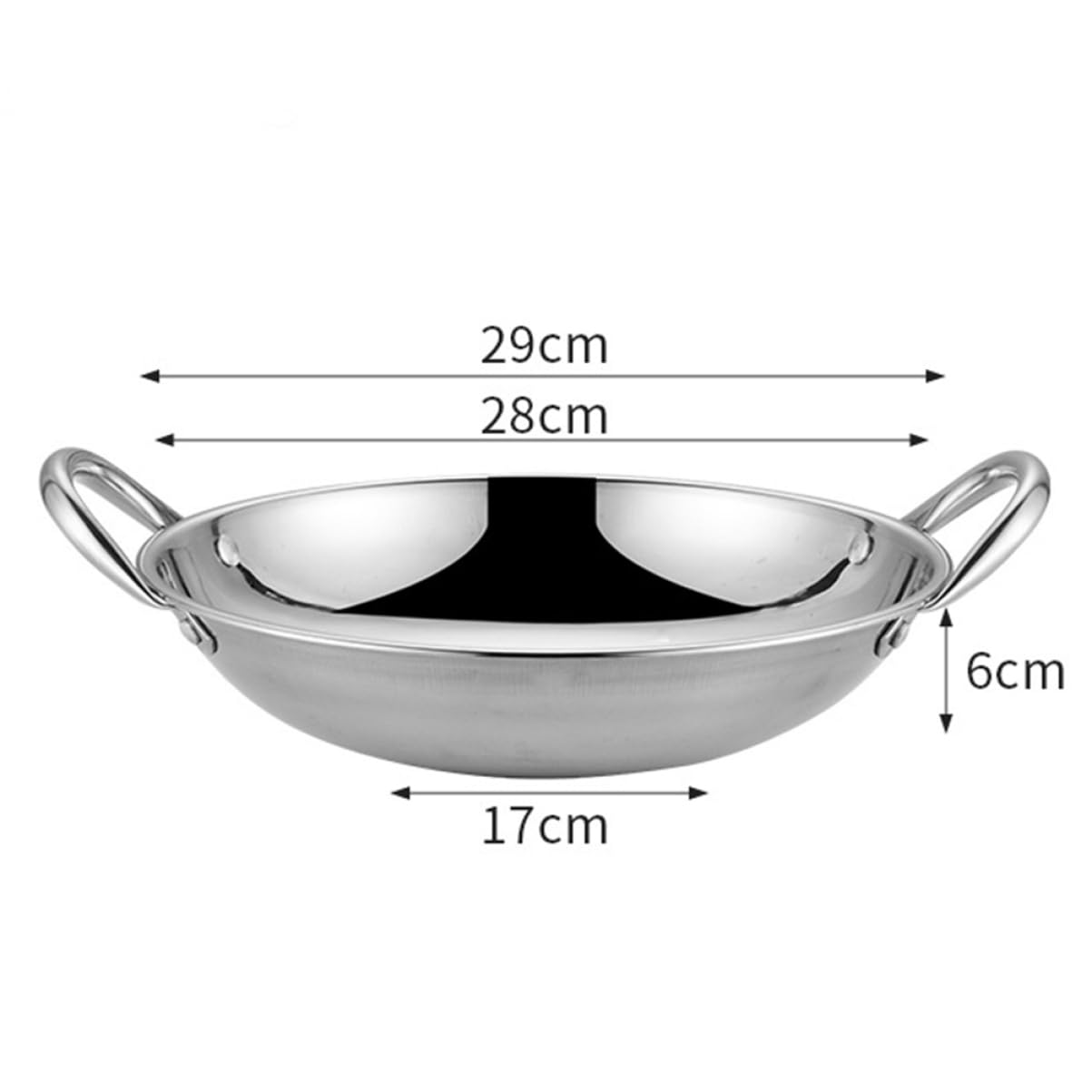 VINTORKY Stainless Steel Ramen Pot Cooking Pan for Hotpot Large Capacity Cooking Pot