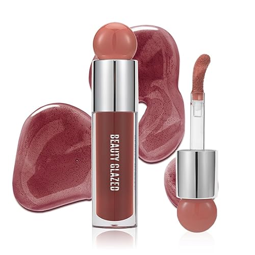 Miniatura 11 de Beauty Glazed Variedad de colores - Aceite de labios no pegajoso, ultra hidratante y nutritivo, acabado brillante suave, aceite de brillo labial de