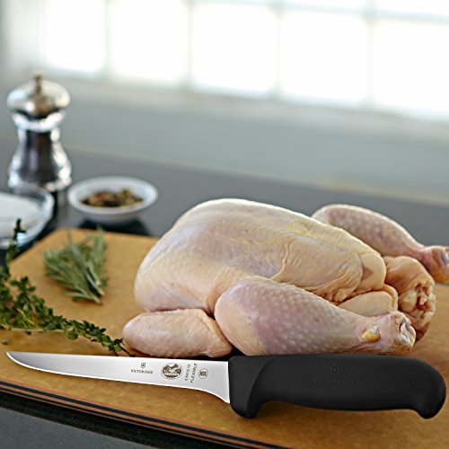 Victorinox Fibrox Pro 6-Inch Boning Knife With Flexible Blade, Black #TOP3