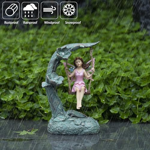 Garden Flower Fairy Outdoor Statue - image 4