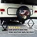 Spare Tire Cover, Wheel Cover with American Eagle USA Flag PVC Leather Waterproof Dust-Proof Universal Fit for Jeep Trailer RV SUV Camper Vehicle (15 Inch)
