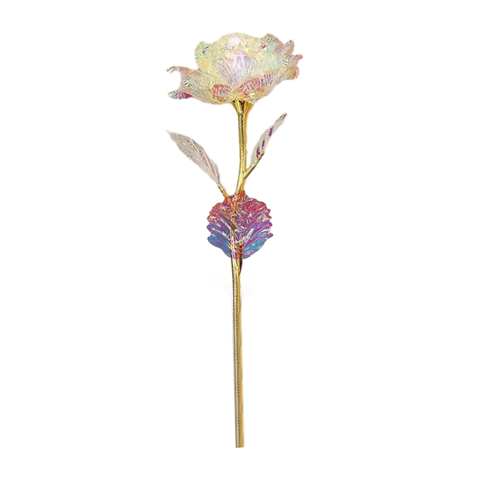 carotoe Valentine ' s Day Rose Artificial Rose Ornament with Box Present Ornament Home Table Centerpiece Artificial Roses