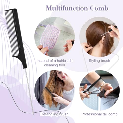 BELICOO Detangler Hair Brush, Wet & Dry Detangling Hair Brush for Women Tangles Hairbrush for Women Men and Kids - Pink - Image 3