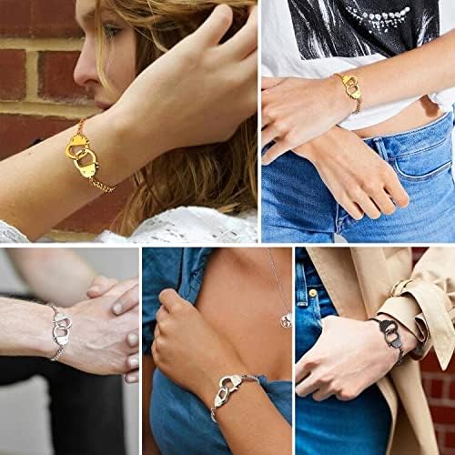 ChainsProMax Handcuff Bracelet for Women Stainless steel cuban link Bracelet cosplay Handcuff Jewelry - Image 2