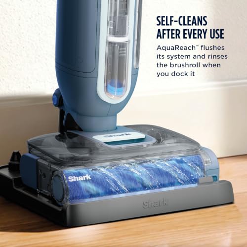 Shark AquaReach Cordless Vacuum + Mop with Extendable Wand, Blue, WD551 - image 9
