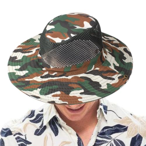 Army Boonie Hat, Bush Hats for Men, Foldable Sun Hat with Wide Brim, 01