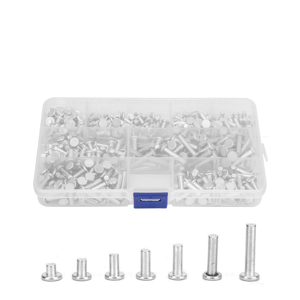 Kit Rivetti In Alluminio Testa Piatta M4 - 350 Pezzi Per Fissaggi Metallo - Foto 10