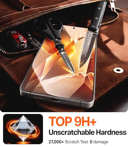 Image of TORRAS Unbreakable for Samsung Galaxy S26 Screen Protector [NO.1 Military-Grade] [12 FT Shatterproof] 9H+ Aerospace Tempered Glass 2 Pack - Touch Sensitivity, Full Coverage, Anti-Scratch, 6.3 inch
