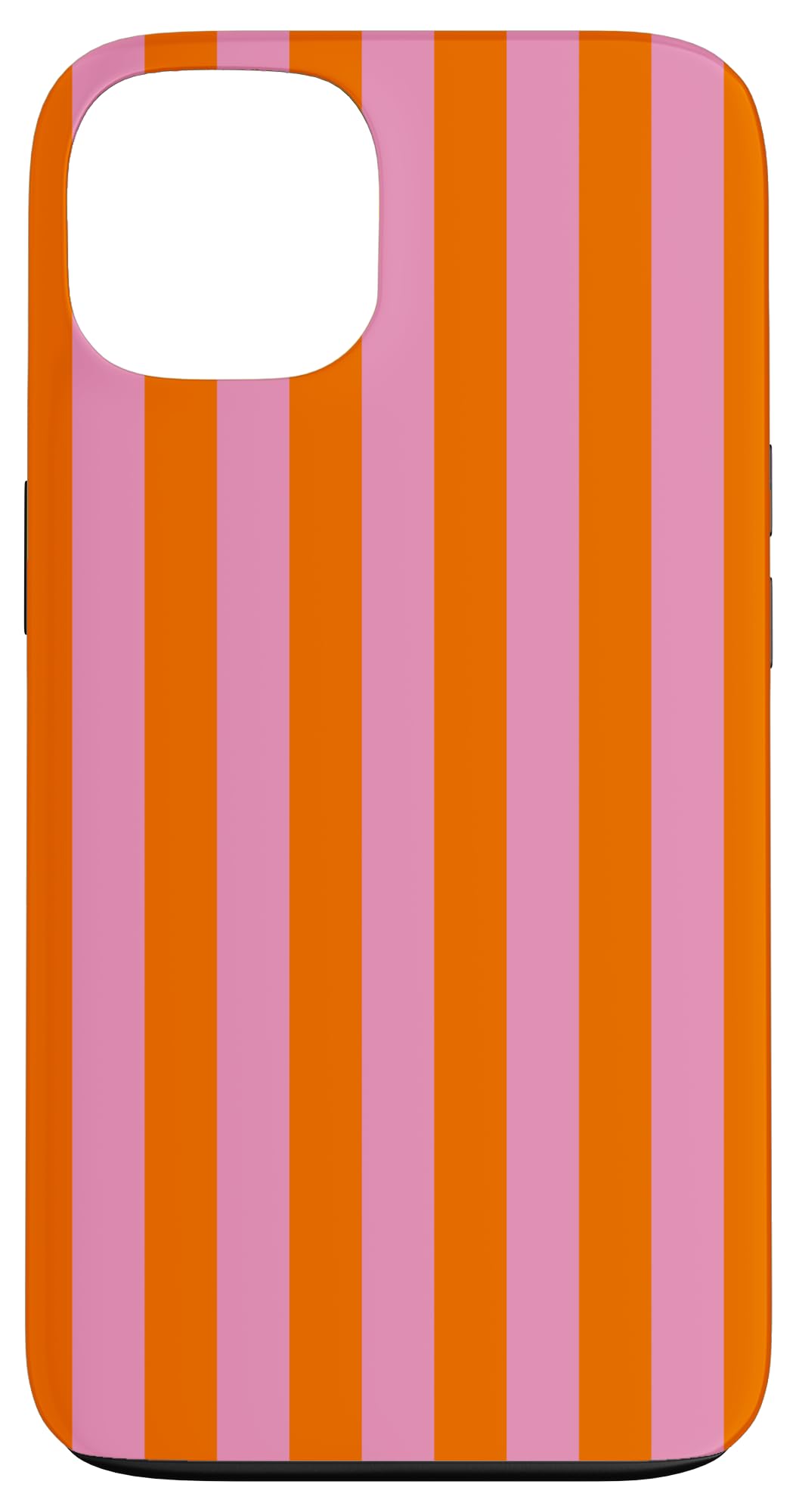 Orange Pink Striped Cute Girly Aesthetic Preppy Stripe Case for iPhone 13