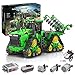 Myste Tractor de ingeniería teledirigido con 3 motores y 1 receptor, 1706 piezas 2,4 G RC, tractor, tractor, camión, bloques de construcción, coche, juguete de construcción compatible con Lego