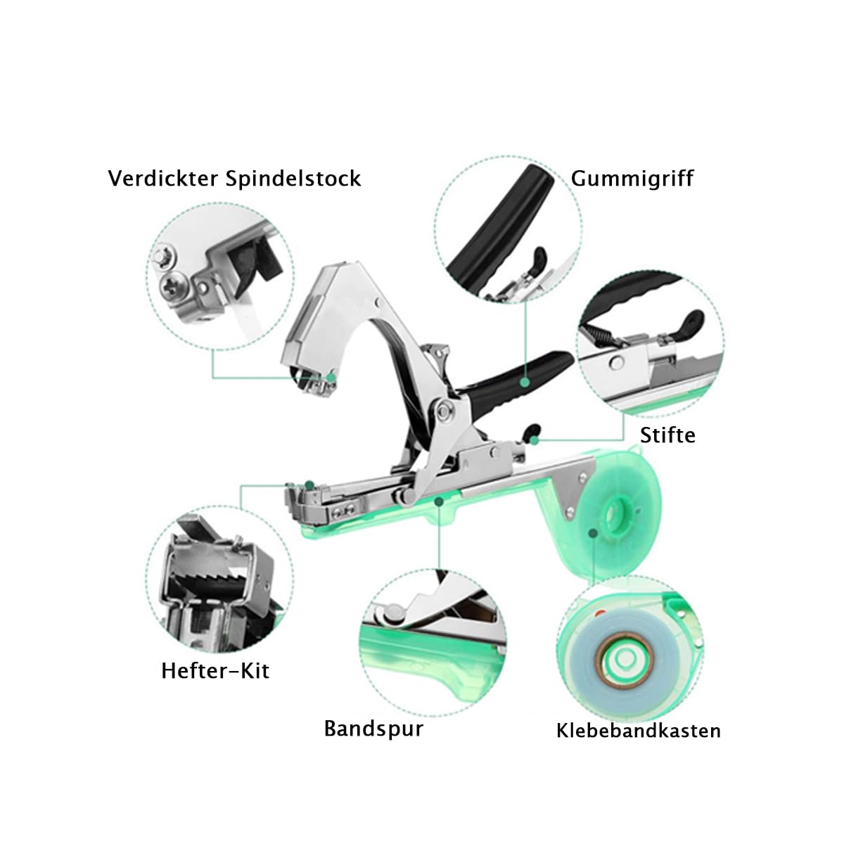 Pflanzen-Bindemaschine - Gartenwerkzeug Mit Klebeband Für Reben & Gemüse