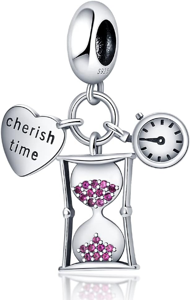 Pandach 925 Sterling Silver Charms for Bracelets and Necklaces Travel Round The World Beads Charms Relaxation Dangle Pendant,Jewelry Beads Gifts for Women