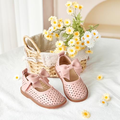 Image of Flaryzone Toddler Little Girl Mary Jane School Uniform Oxfords Flat Dress Shoes